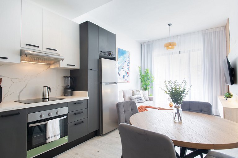 1 dormitorio piscina, gimnasio y playa artificial