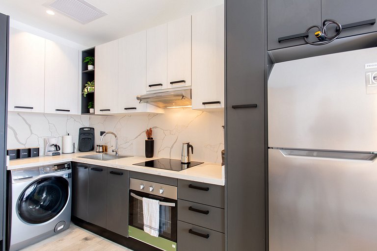 1 dormitorio piscina, gimnasio y playa artificial