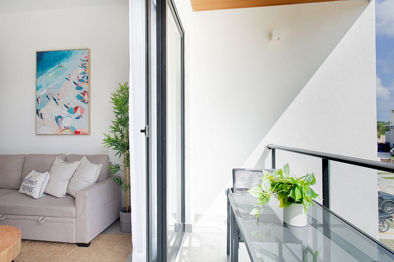 1 dormitorio piscina, gimnasio y playa artificial