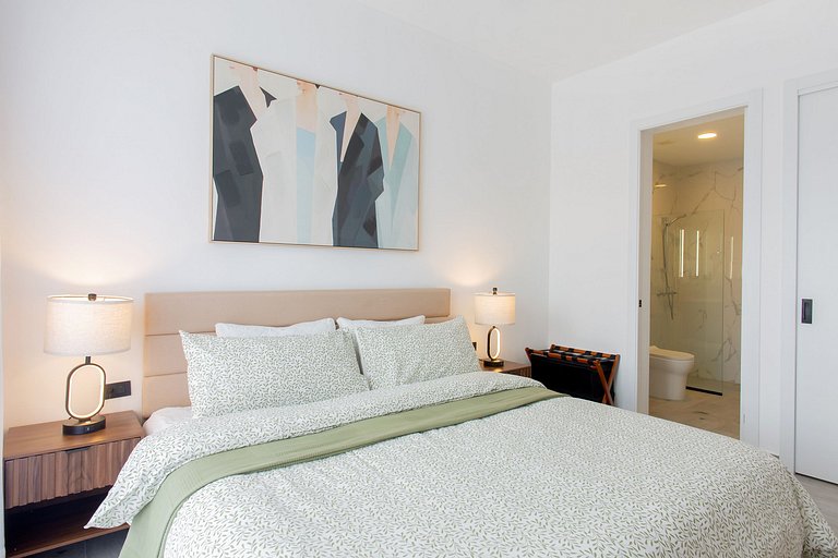 1 dormitorio piscina, gimnasio y playa artificial