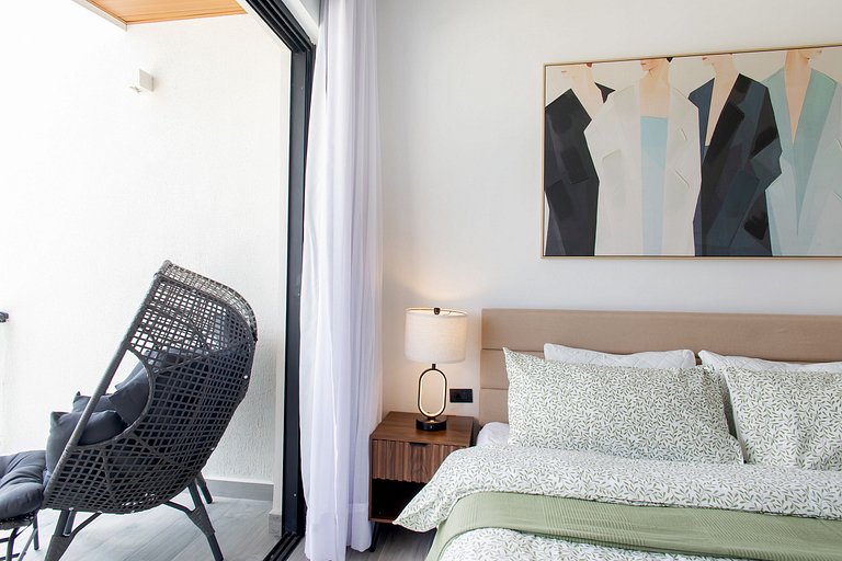 1 dormitorio piscina, gimnasio y playa artificial