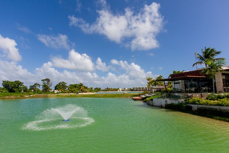 1 dormitorio piscina, gimnasio y playa artificial