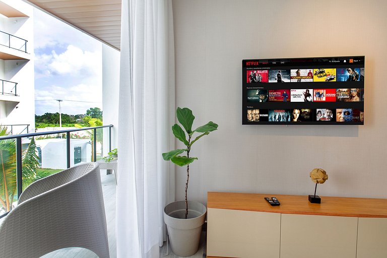 1BR, exclusivo, piscinas, gym y playa artificial