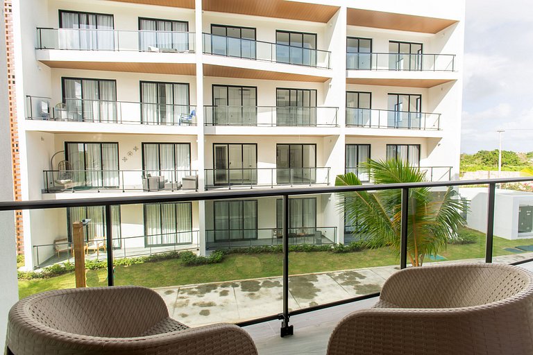 1BR, exclusivo, piscinas, gym y playa artificial