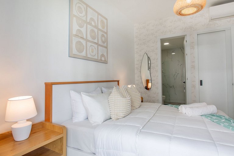 1BR, exclusivo, piscinas, gym y playa artificial