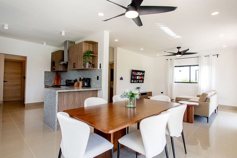 Villa de tres habitaciones con piscina privada