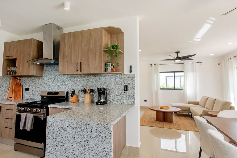 Villa de tres habitaciones con piscina privada