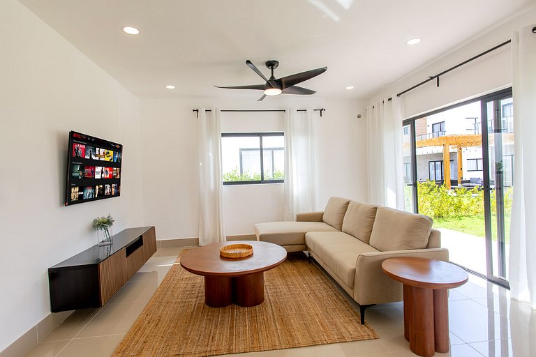 Villa de tres habitaciones con piscina privada