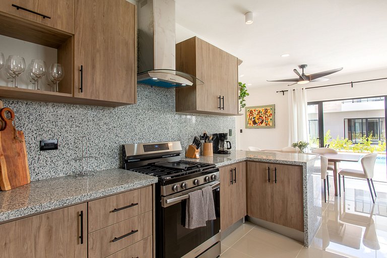 Villa de tres habitaciones con piscina privada