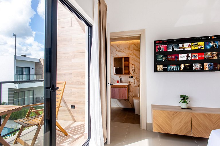 Villa de tres habitaciones con piscina privada