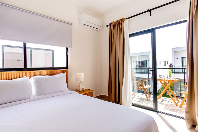 Villa de tres habitaciones con piscina privada