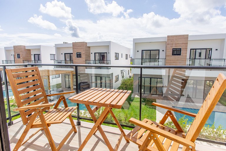 Villa de tres habitaciones con piscina privada