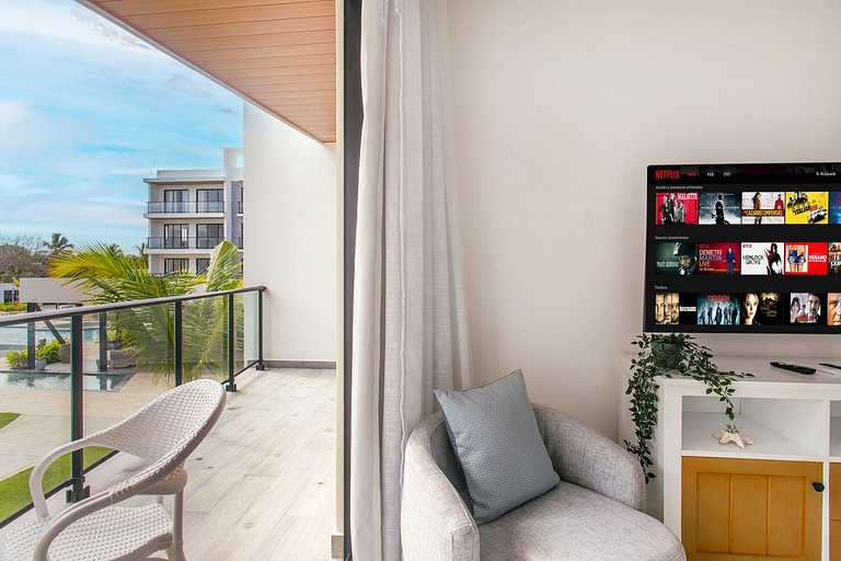 2 Habitaciones con vista a la piscina