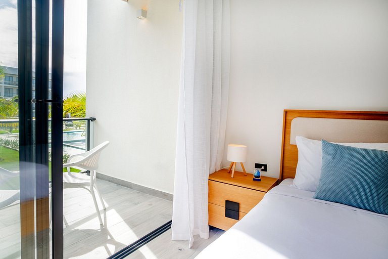 2 Habitaciones con vista a la piscina