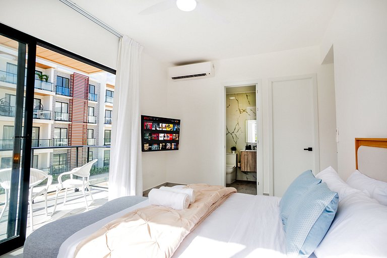 2 Habitaciones con vista a la piscina