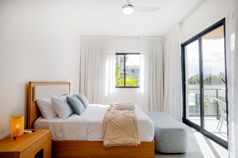 2 Habitaciones con vista a la piscina