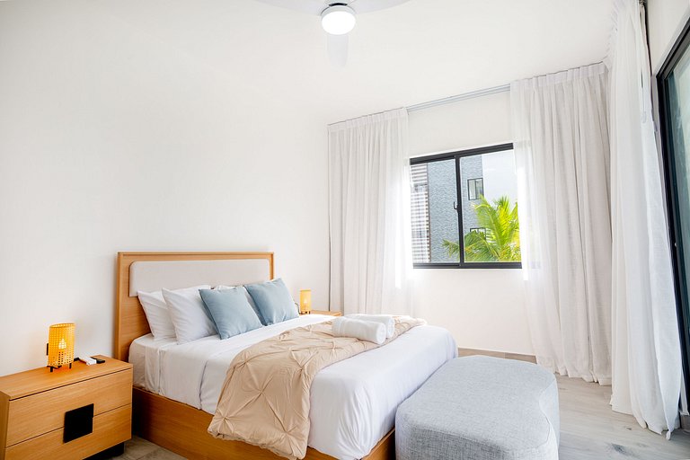 2 Habitaciones con vista a la piscina