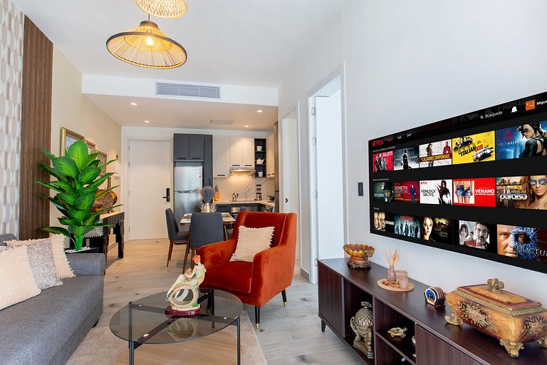 Apartamento 1 habitación piscina playa artificial