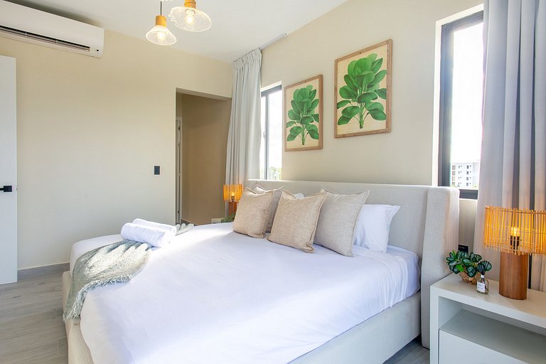 2 Habitaciones con vista a la piscina y gimnasio