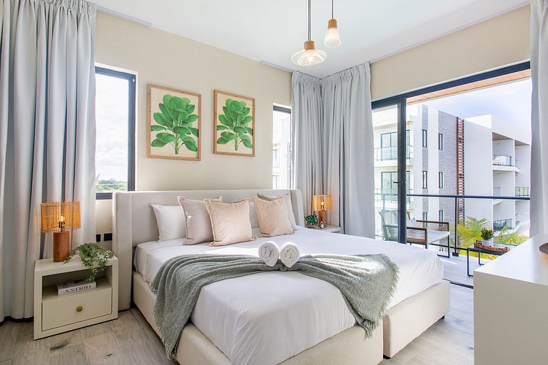 2 Habitaciones con vista a la piscina y gimnasio