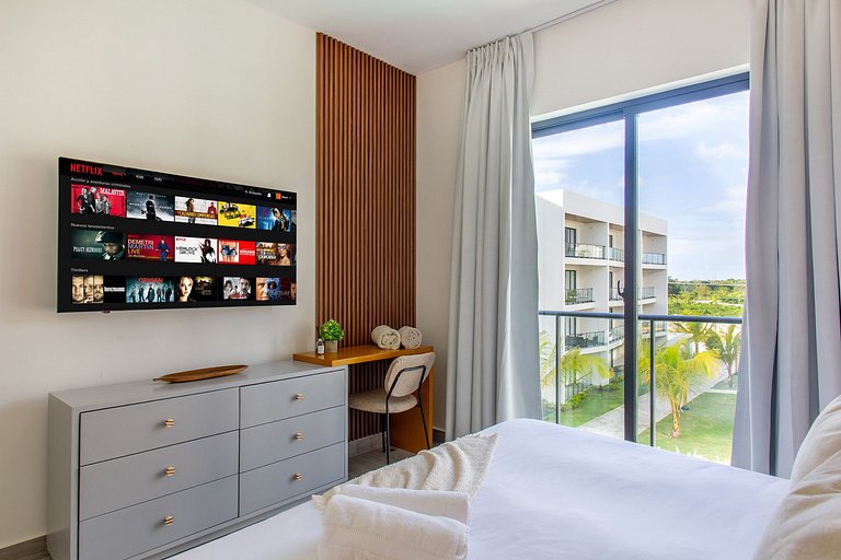 2 Habitaciones con vista a la piscina y gimnasio