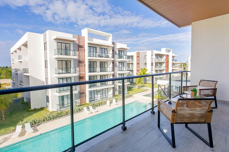 2 Habitaciones con vista a la piscina y gimnasio