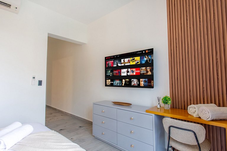 2 Habitaciones con vista a la piscina y gimnasio