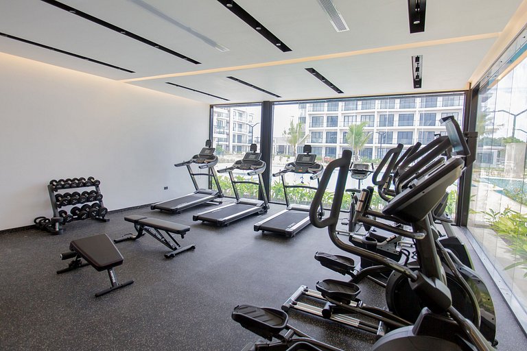 2 Habitaciones con vista a la piscina y gimnasio