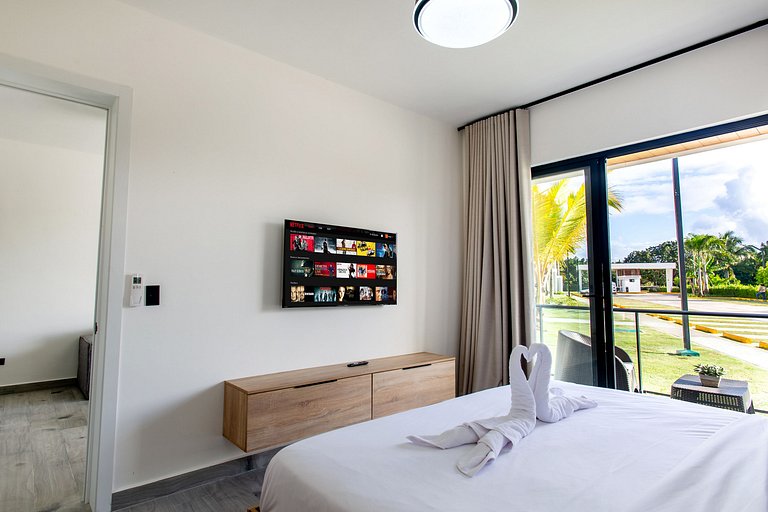 2 habitaciones primer piso, piscina y gimnasio