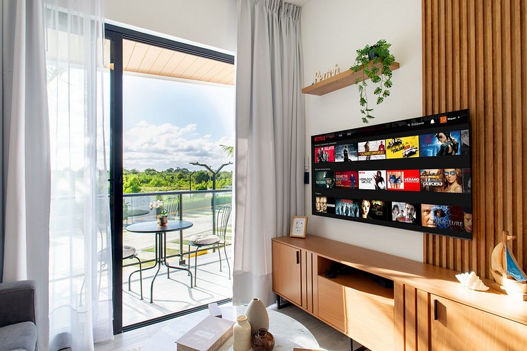 1 habitación, playa artificial, piscina y gimnasio