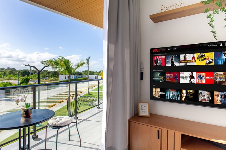 1 habitación, playa artificial, piscina y gimnasio