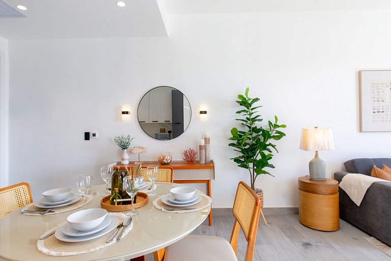 1 habitación, playa artificial, piscina y gimnasio