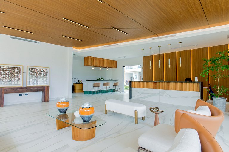 1 habitación, playa artificial, piscina y gimnasio