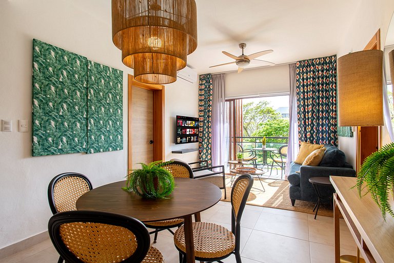 Apartamento con piscina, gimnasio y acceso a playa