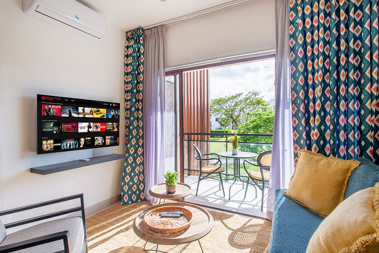 Apartamento con piscina, gimnasio y acceso a playa