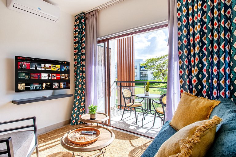 Apartamento con piscina, gimnasio y acceso a playa