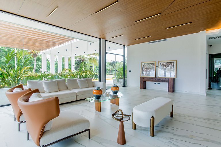 1BR primer nivel, piscina, gym y playa artificial