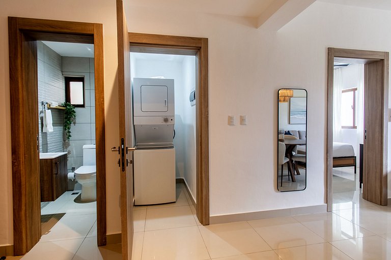 Primer Piso, 4 piscinas, playa cerca y gimnasio