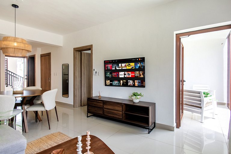 Primer Piso, 4 piscinas, playa cerca y gimnasio