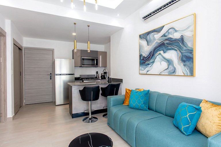 Elegante 1BR en Vistacana piscina gymnasio