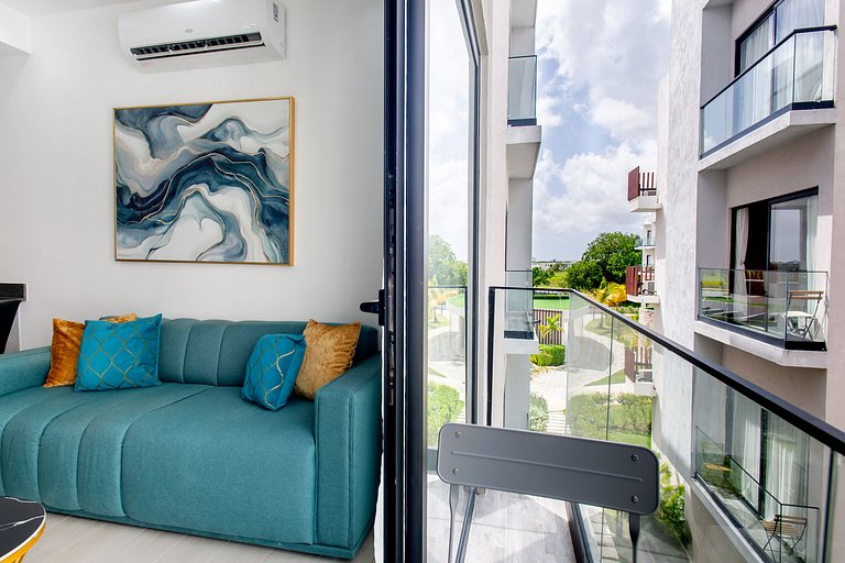 Elegante 1BR en Vistacana piscina gymnasio