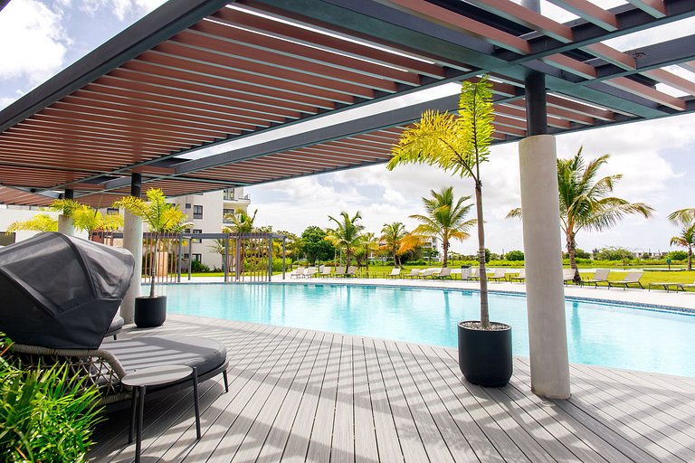 Elegante 1BR en Vistacana piscina gymnasio