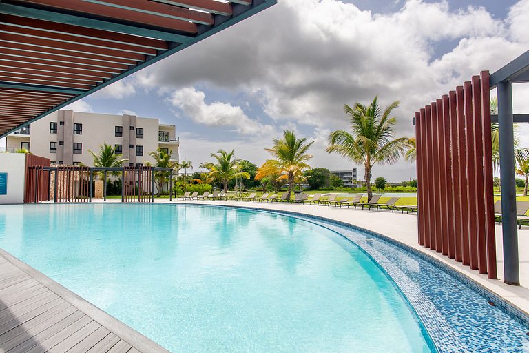 Elegante 1BR en Vistacana piscina gymnasio