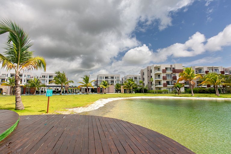 Elegante 1BR en Vistacana piscina gymnasio