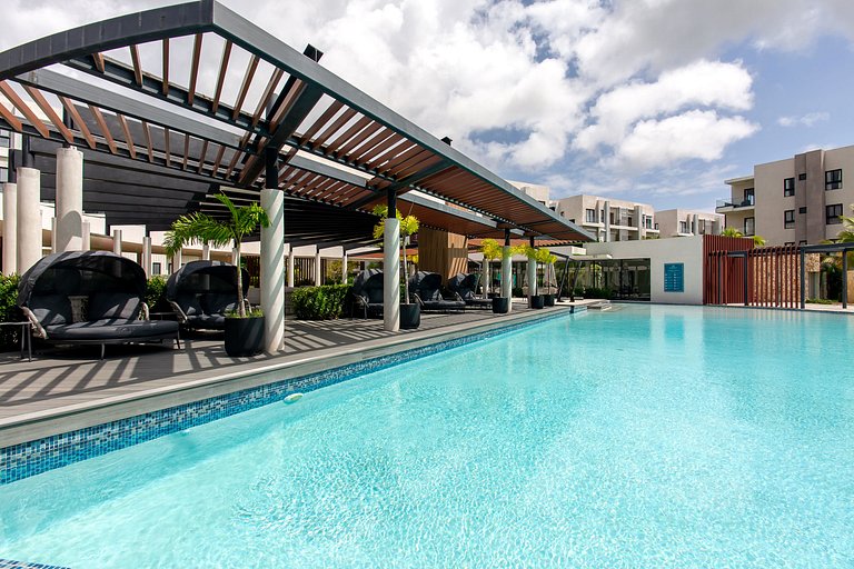 Elegante 1BR en Vistacana piscina gymnasio