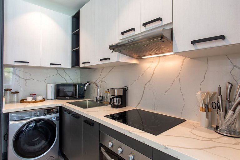 Apartamento en primer nivel con vista a la piscina