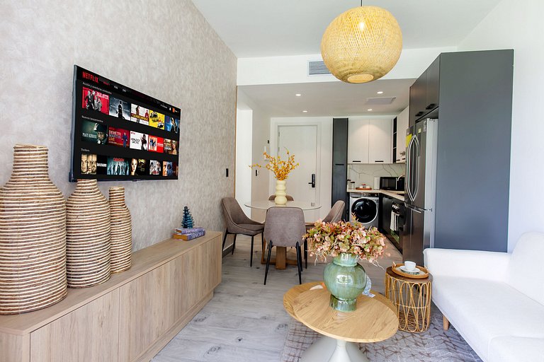 Apartamento en primer nivel con vista a la piscina