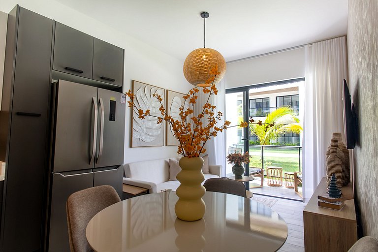 Apartamento en primer nivel con vista a la piscina