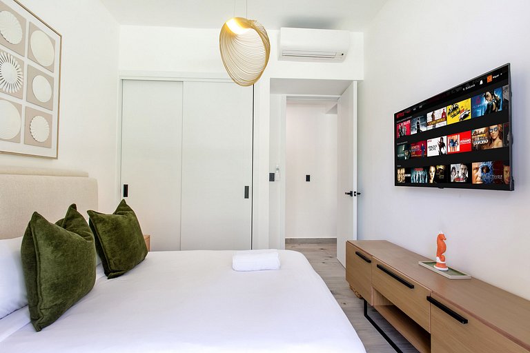 Apartamento en primer nivel con vista a la piscina