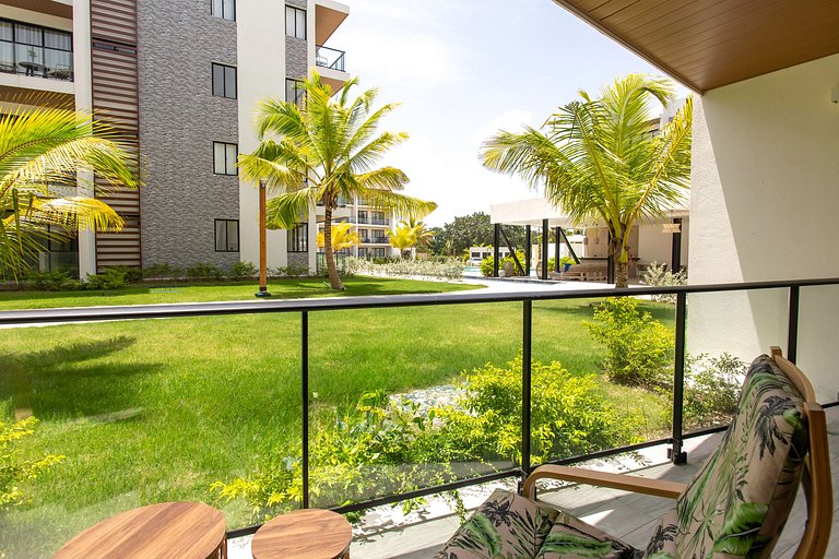 Apartamento en primer nivel con vista a la piscina